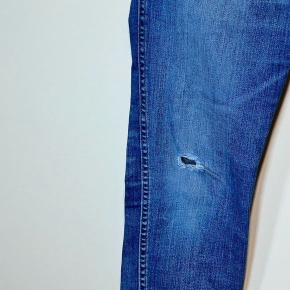 Madewell High Rise Skinny Distressed Frayed Ankle Jeans Womens 26 W - Picture 3 of 11